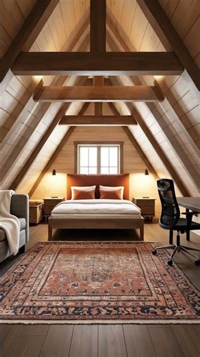 This Attic Transformation is Insane #homerenovation #interiordesign #renovation