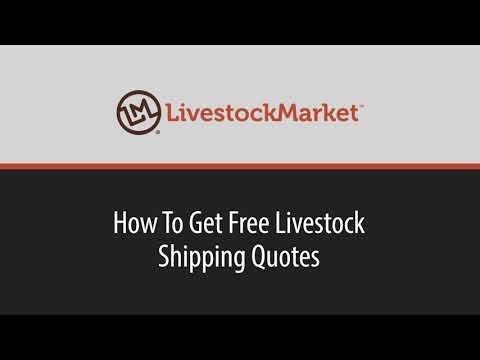 Ship Your Newly Bought Livestock with LivestockMarket.com
