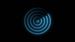 Download Light glowing neon shape animation in retro style. Seamless background for free