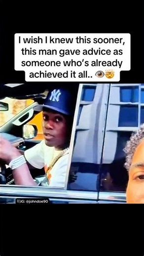 Man who’s achieved success shares advice to the youth.. 👁️