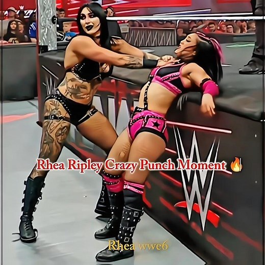 Rhea Ripley Crazy Punch Moment 🔥#wwe #ytshorts #edit #rhearipley