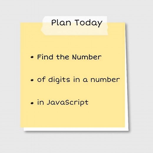Count Digits in a Number in JavaScript!
