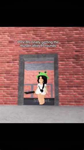 When you finally get murder after waiting 97 rounds.. #roblox #robloxshorts #robloxedit #mm2 #viral