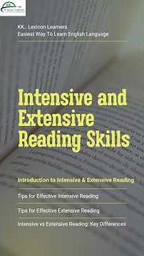 Intensive and Extensive Reading