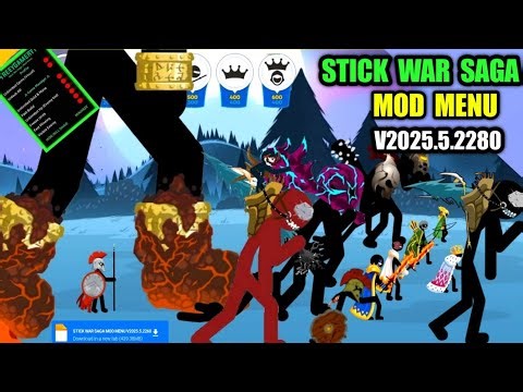 Ultimate! Stick War Saga Mod Menu V2025.5.2280 || Unlimited Everything No Key No Password 🤫