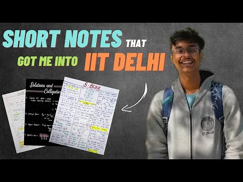 Best Short Notes for JEE Mains and Advanced