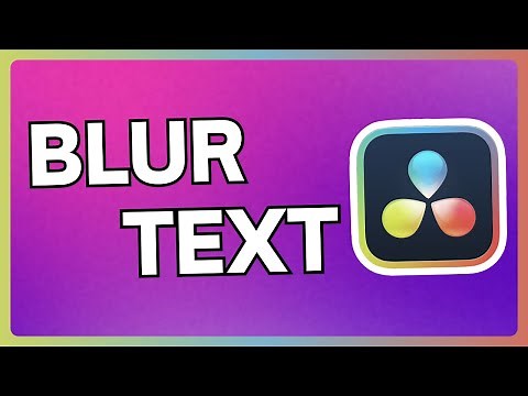 How To Blur Text in Davinci Resolve | Blur or Hide Out Text in Davinci Resolve | Easy Tutorial