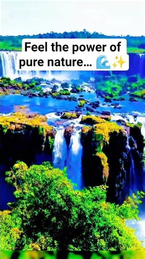 Majestic Waterfall Paradise 🌊💦 #Waterfall #NatureLovers #NaturalBeauty #RelaxingView #Shorts