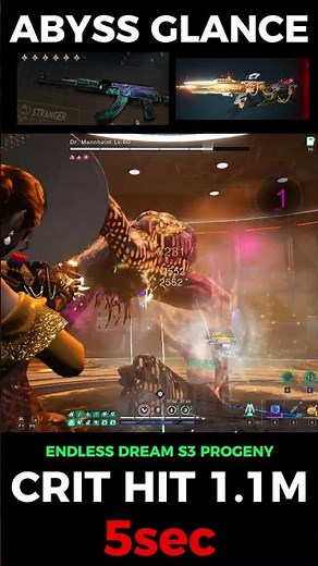 ONCE HUMAN DR MANNHEIM KAM ABYSS GLANCE CRIT HIT 1.1M NEW DEV SKILL🥶#oncehuman