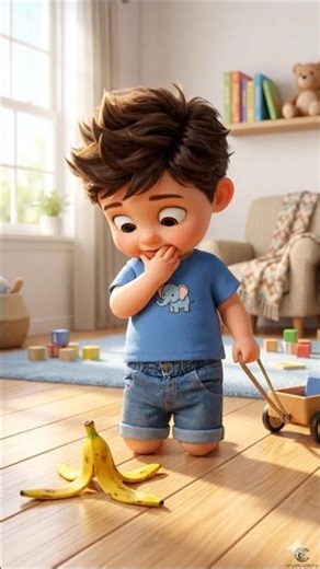 👉 Banana Slip Shock 😱 | Chotu Funny Fall 😂 | Cartoon Short #shorts