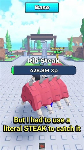 Steak just broke Roblox fishing 💀🔥 #roblox #shorts