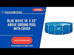 Blue Wave 18' x 52" Above Ground Pool with Cover