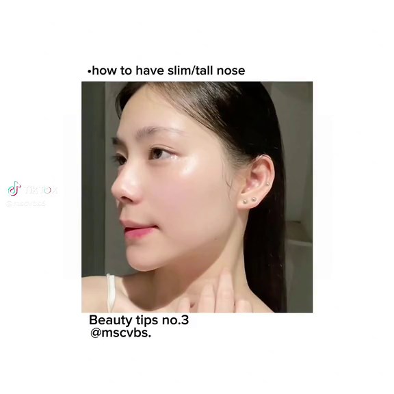 How to have slim nose!#slimnose #tallnose #pointednose #fypシ #viral