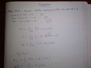 Gauss Seidal Method (problems) [BENGALI]