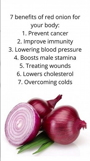 7 benefits of red onion for your body