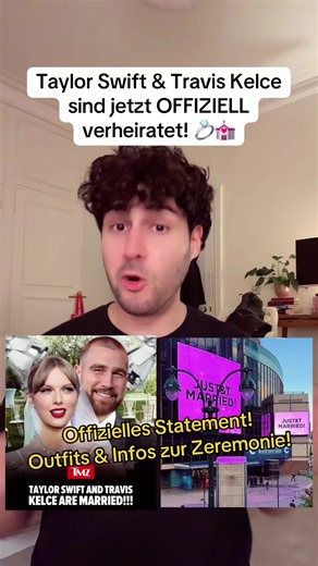 Endlich ist es offiziell: Taylor Swift & Travis Kelce sind verheiratet und Adam Sandler hat die Zeremonie geleitet! #taylorswift #traviskelce #hochzeit