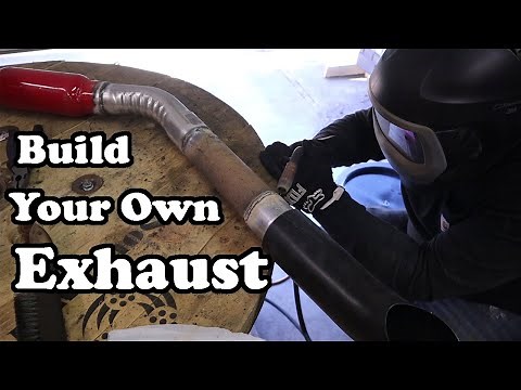 Custom exhaust build with a harbor freight welder
