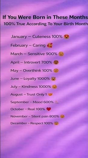 If You Were Born in These Months 😲 Check Your Personality | 100% True Birth Month Facts