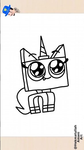 How to Draw Princess Unikitty! 🦄✨ #Shorts #ArtTutorial
