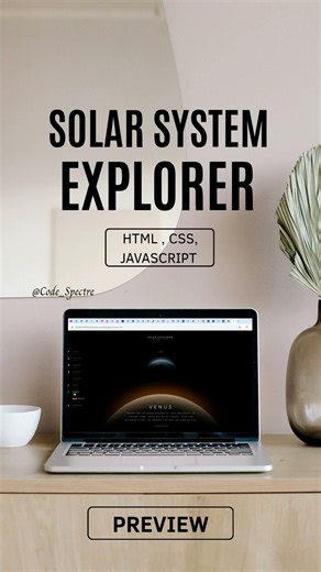solar system explorer #htmlcssjs #frontenddevelopment #frontendproject #frontend #frontpage
