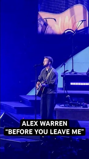 Alex Warren performs "Before You Leave Me" in Seattle, WA at Climate Pledge Arena