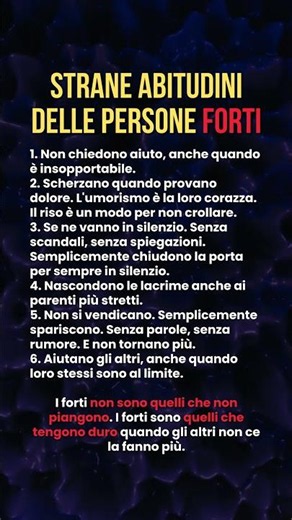 🧠 Strane abitudini delle persone forti #frasi #motivazione #frasiprofonde