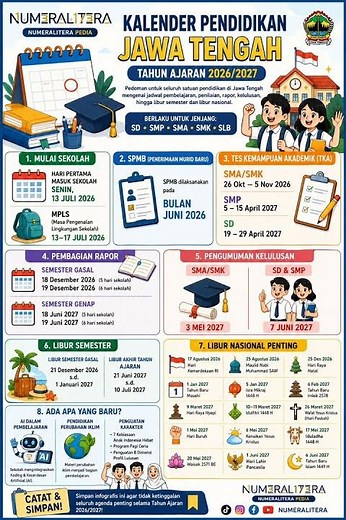 Jangan sampai baru tahu kalau sekolah sudah masuk! Cek Kalender Akademik 2026/2027 Ini
