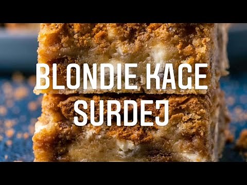 Surdejs Blondie | Hvid chokolade brownie | Bedste fremgangsmåde | Med tranebær, vanilje og citron