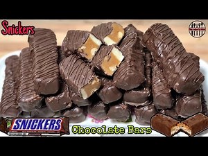 DIY snickers bars | How to make snickers chocolate bars at home | Easy recipes by Amber