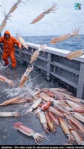 স্কুইড ধরার অটোমেটিক জাহাজ। How do squid fishing boats work #shorts
