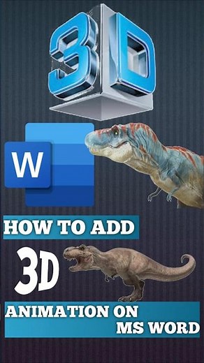 How to Add Animation in Word | How to Add 3D Models in MS Word | Animation in Microsoft Word