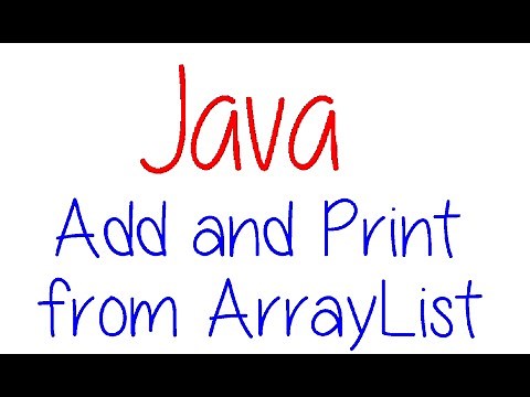 Java Programming: Arraylist - Add Elements and Print List (Win 10)