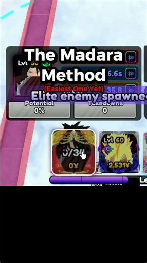 The Madara Method In Odyssey Animes Vanguard #anime #roblox