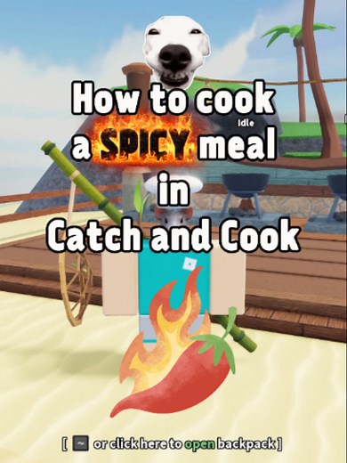 don't know how to cook a spicy meal in Catch and Cook?? i've got you🌶️🔥 frozen and bioluminescent meals how-tos coming next⏭️ game name: [🦈] Catch and Cook! on Roblox #fyp #foryoupage❤️ #robloxgames #fungames #viral #ilovethisgame #catchandcook #roblox #RobloxDev #RBXDev #gamestoplayonroblox #cookinggames #robloxgamestoplay #robloxfyp #fishingmemes #cooking #fishing #fish