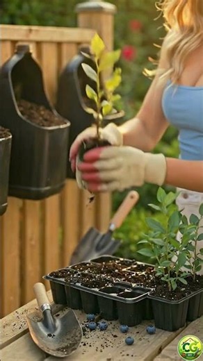 Easy DIY Garden Hack: Grow Blueberries at Home in Plastic Bottles with Slow Drip Watering 🫐#diy