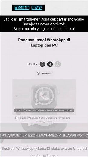 Panduan Instal WhatsApp di Laptop dan PC!