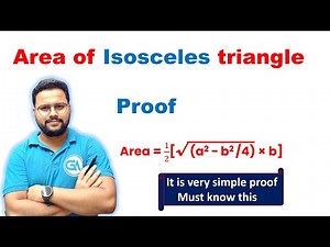 Proof || Area of isosceles triangle