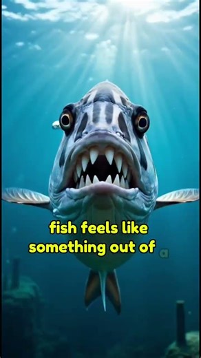 The Creepiest Smile in the Ocean 🦷🐟 #oceanfacts