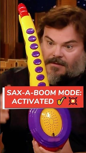 Jack Black’s Sax-A-Boom Performance Will Blow Your Mind! 🎷😂 #jackblack