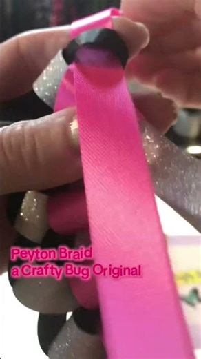 Peyton braid tutorial for homecoming mum #homecomingmums #smallbusiness #texas