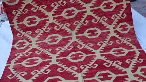 Handmade Red Gabbeh Kilim Rug, Geometric Afghan Wool Carpet, 6x10 Living Room Decor - Etsy