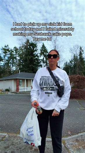 School called because my son had a 104 fever. Poor kid. And then I failed miserably making my Seahawk cake pops for the Super Bowl 🫠 it’s been a lovely day lol #sickkids #seahawks #cakepops #momsoftiktok #epicfail