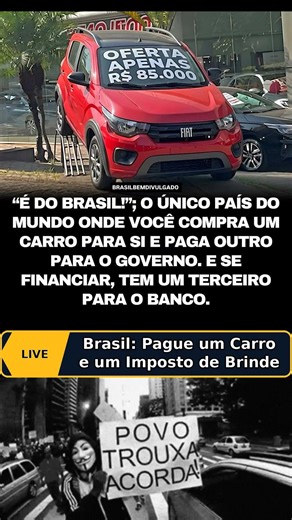 Why Brazilians Pay TWICE #tax #car