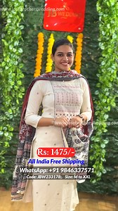https://wa.me/919846337571 Handloom cotton material three pcs set in ivory with maroon shades.. Neck boat neck.. Yoke attached jaipur print.. Sleeves 3/4..printed duppatta and loose bottom.. Rate- 1475/- Size - Mto XXL Pdt code - JBW233178 -------------------------- Pls contact WhatsApp Number: 9846337571 --------------------------- We will not contact you from other numbers, beware of fraudulent activities. Disclaimer: there will be slight differences in colour due to lighting or your device di