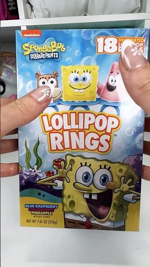 SpongeBob SquarePants Lollipop Rings Blind Bag Opening #asmr #asmrblindbag #spongebob