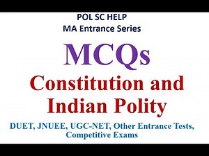 Important MCQs on Constitution and Indian Polity for MA Entrance Tests and UGC-NET