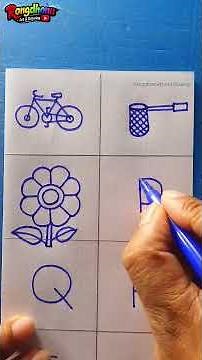 A to Z letter drawing🎨 (Part-2)✔