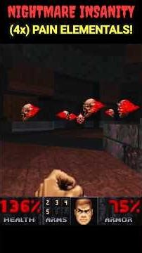 DOOM NIGHTMARE: The Unkillable Pain Elemental Trap! 💀 (NERF E1M6)