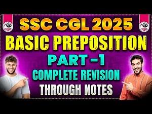 BASIC PREPOSITION FOR SSC EXAMS 2025 | PART -1 | ENGLISH FRB | ENGLSIH BY PSP SIR | PARMAR SSC