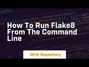 How to run flake8 from the command line